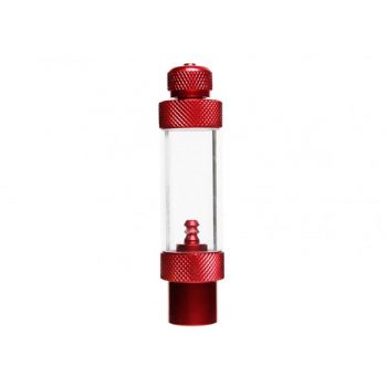 Co2Art Regulator - Bubble Counter With Built-In Check Valve - Red