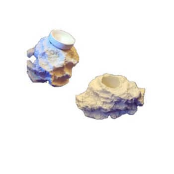 Ceramic Natural White Frag Hub 1.0 2pcs