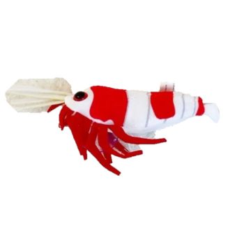 Green Pleco Crystal Red Shrimp plush 24x17x6cm