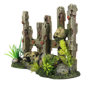 Aqua Della Fence Skull 19.5 x 8 x 12.8 cm