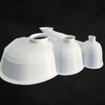 3D Printed Shrimp Cave White M