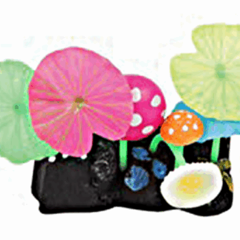 AD Glowing Mushroom + Translucent lotus leaves